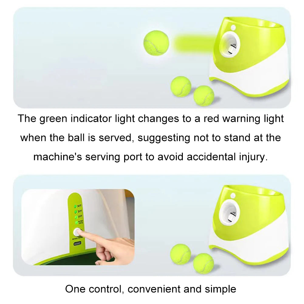 Automatic Dog Ball Thrower Launcher Interactive Fetch Machine With Balls