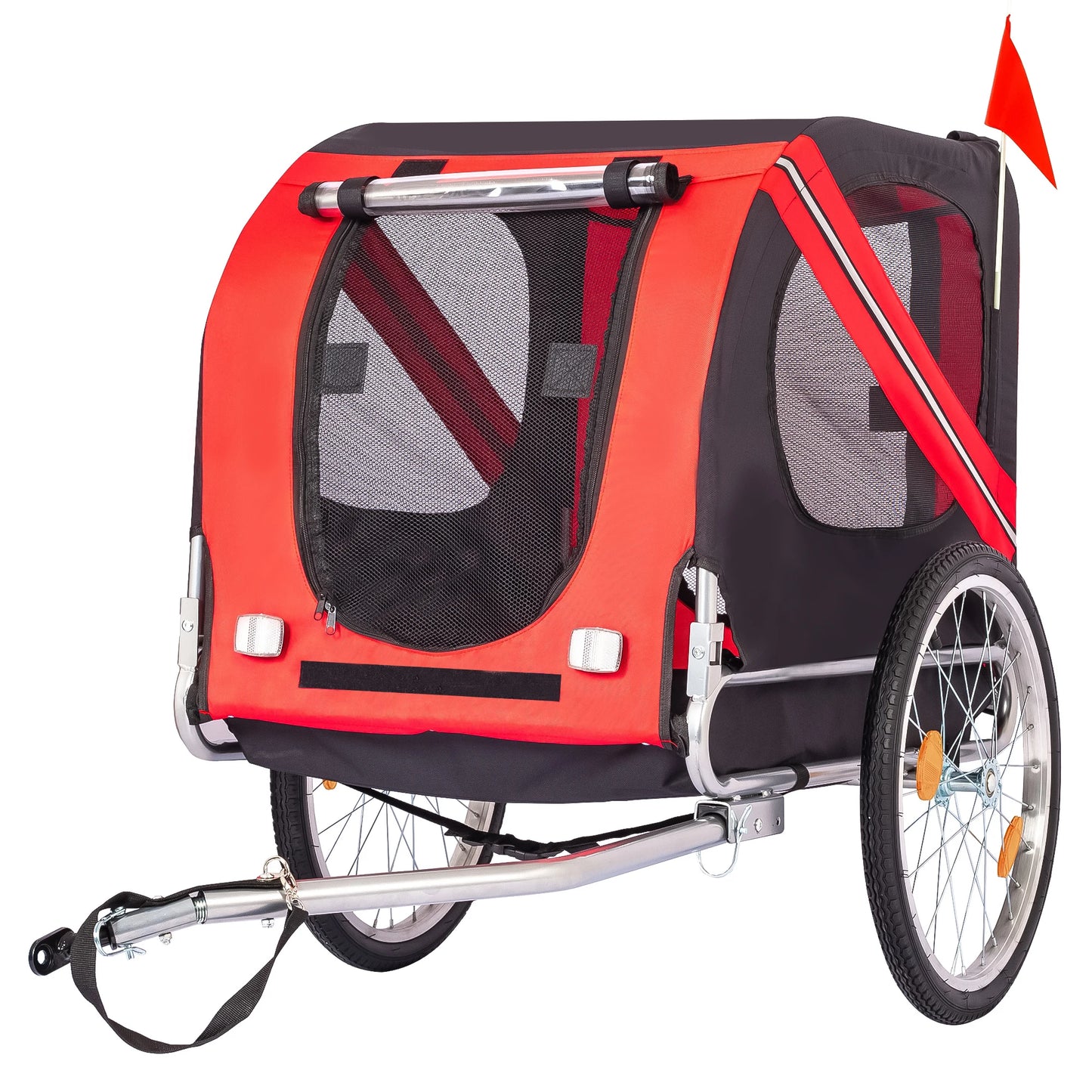 TWISTER.CK Dog Bike Trailer Oxford Fabric 88 Lbs Foldable Carrier