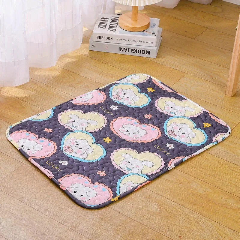 Washable Pet Pee Pad Reusable Dog Training Mat For Urine