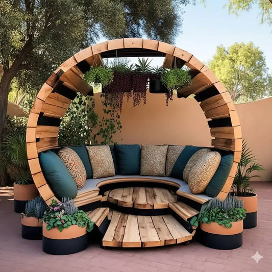 DIY Backyard Patio Gazebo And Arbor Printed Plans Blueprint Set