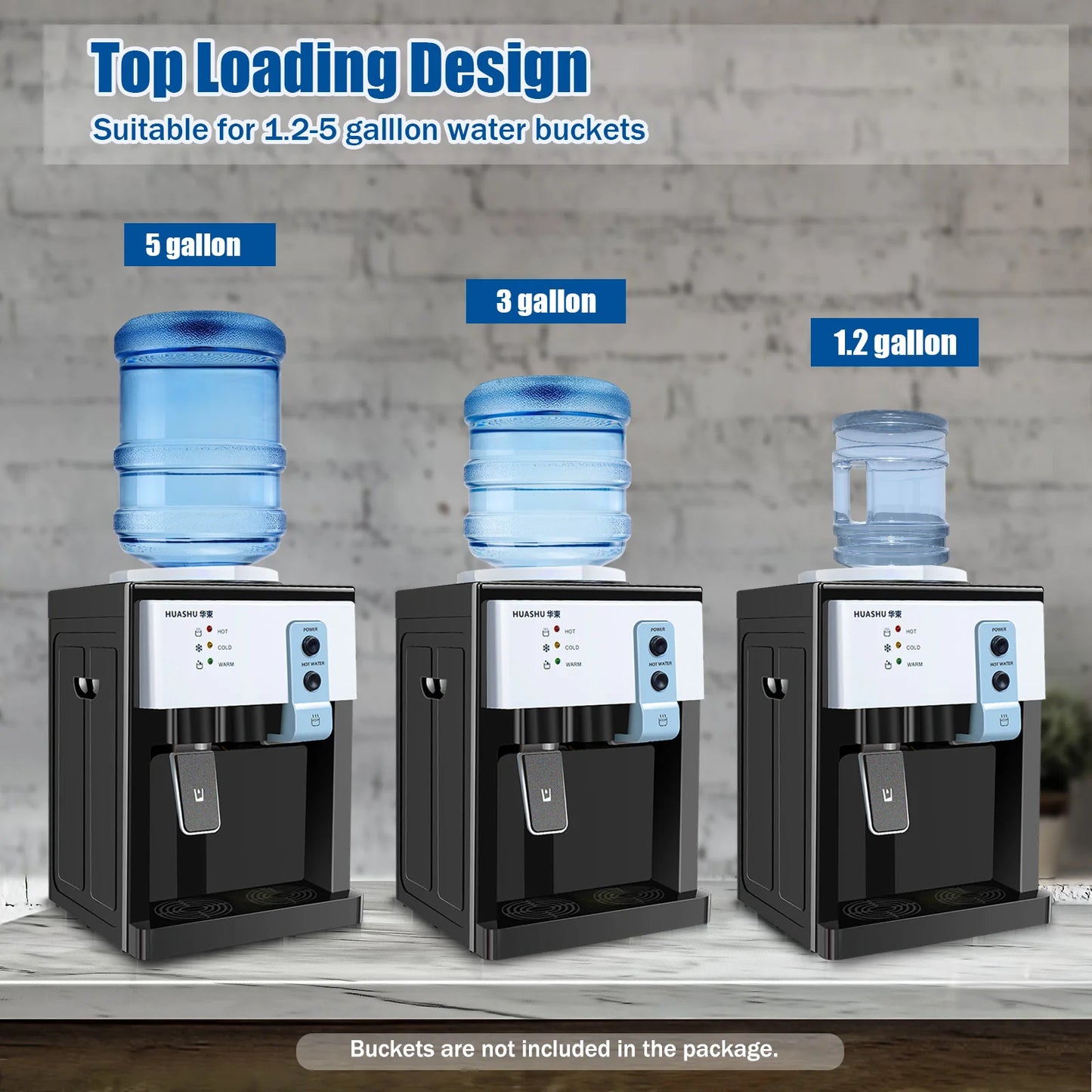 Top Loading Water Cooler Dispenser Freestanding Hot Cold