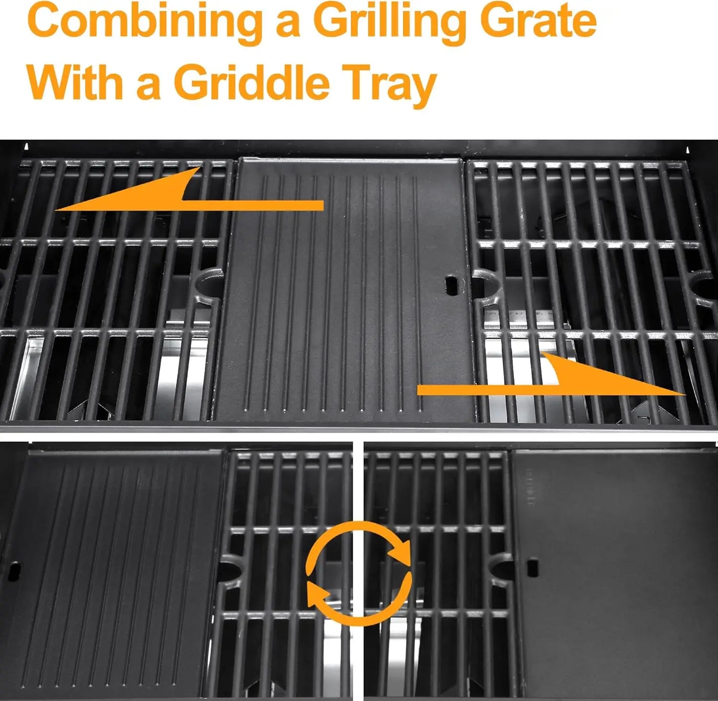 4 Burner Propane Gas BBQ Grill With Side Burner Stainless