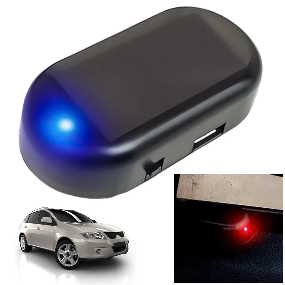 Solar Powered Car Fake Security Light LED Warning Lamp