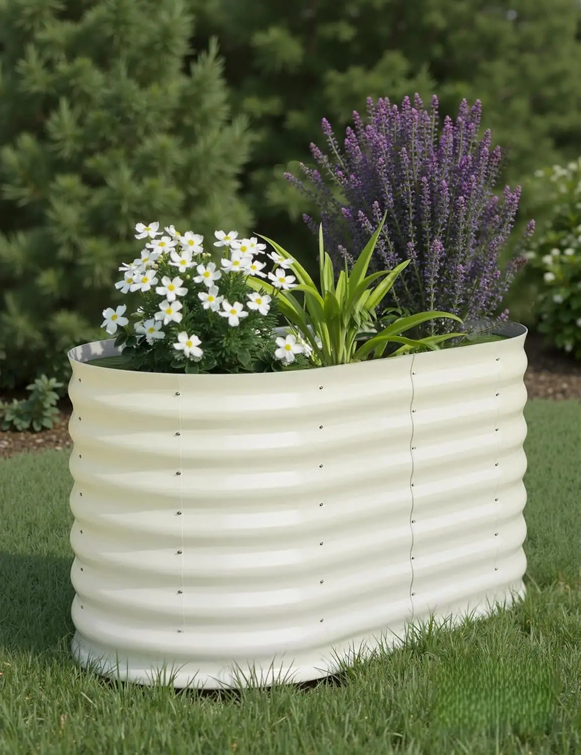 TWISTER.CK Galvanized Raised Garden Bed Kit for Vegetables and Herbs