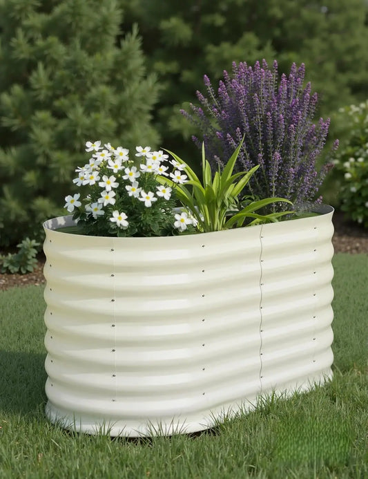 TWISTER.CK Galvanized Raised Garden Bed Kit for Vegetables and Herbs