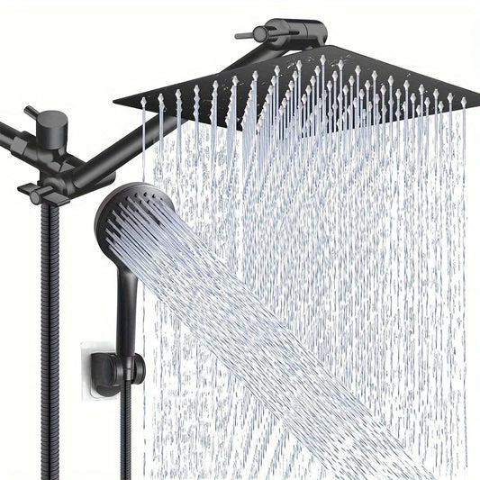 Rain Shower Head and Handheld Shower Combo With Three Modes