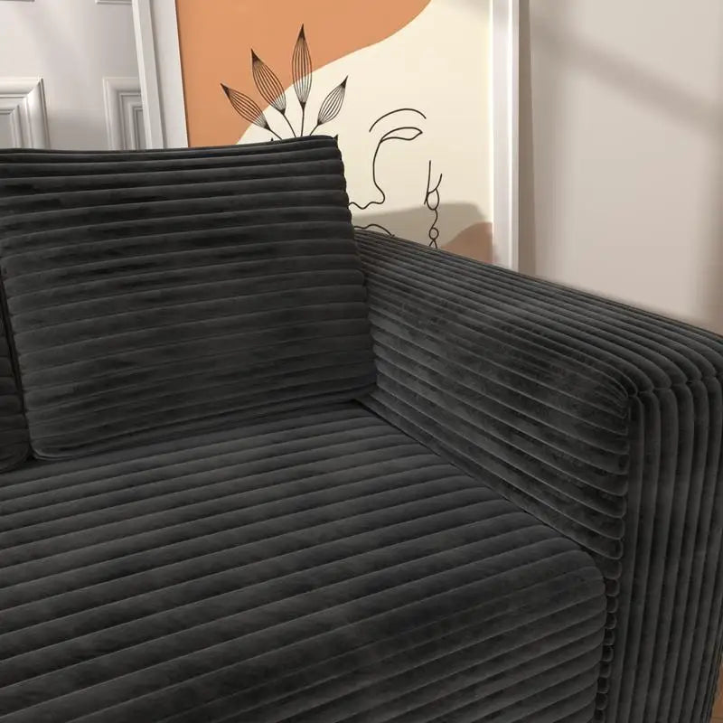 L Shaped Cloud Sectional Sofa Modern Modular Couch Deep Seat