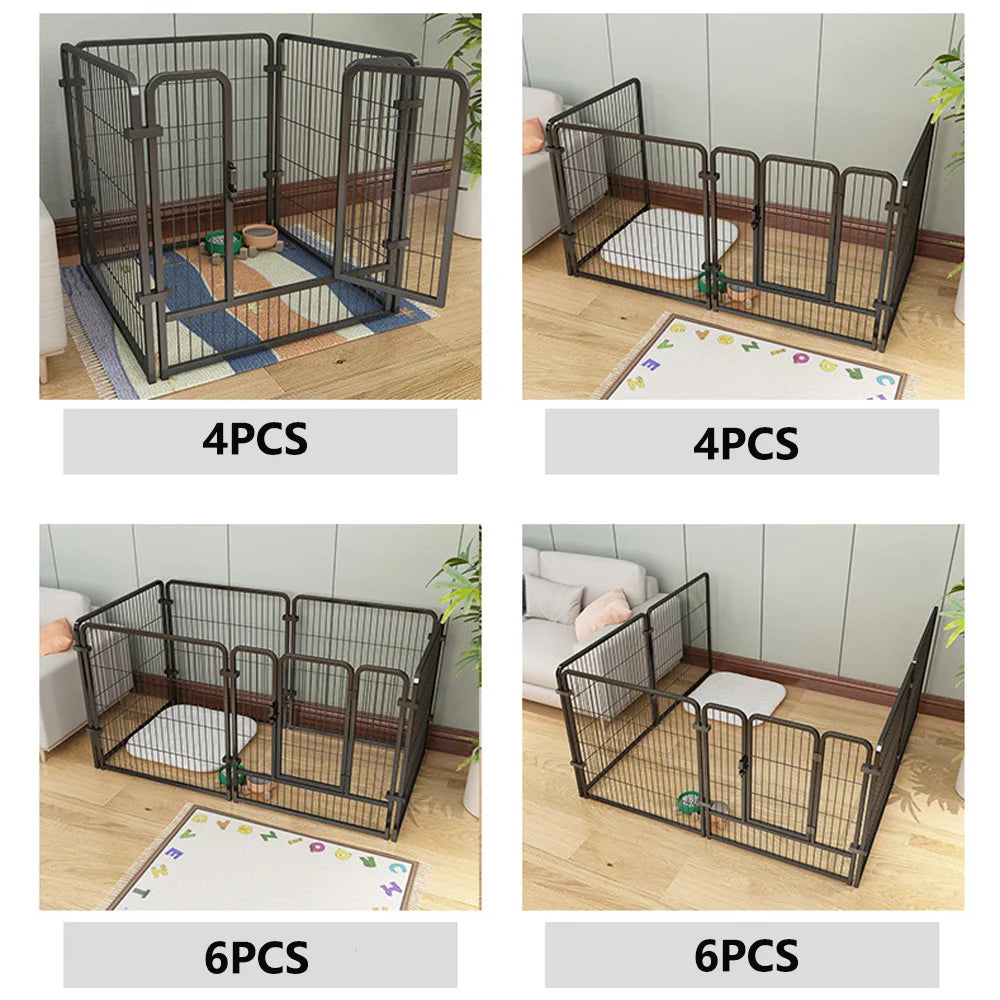 Foldable Four To Six Panels Dog Fence Playpen Heavy Duty