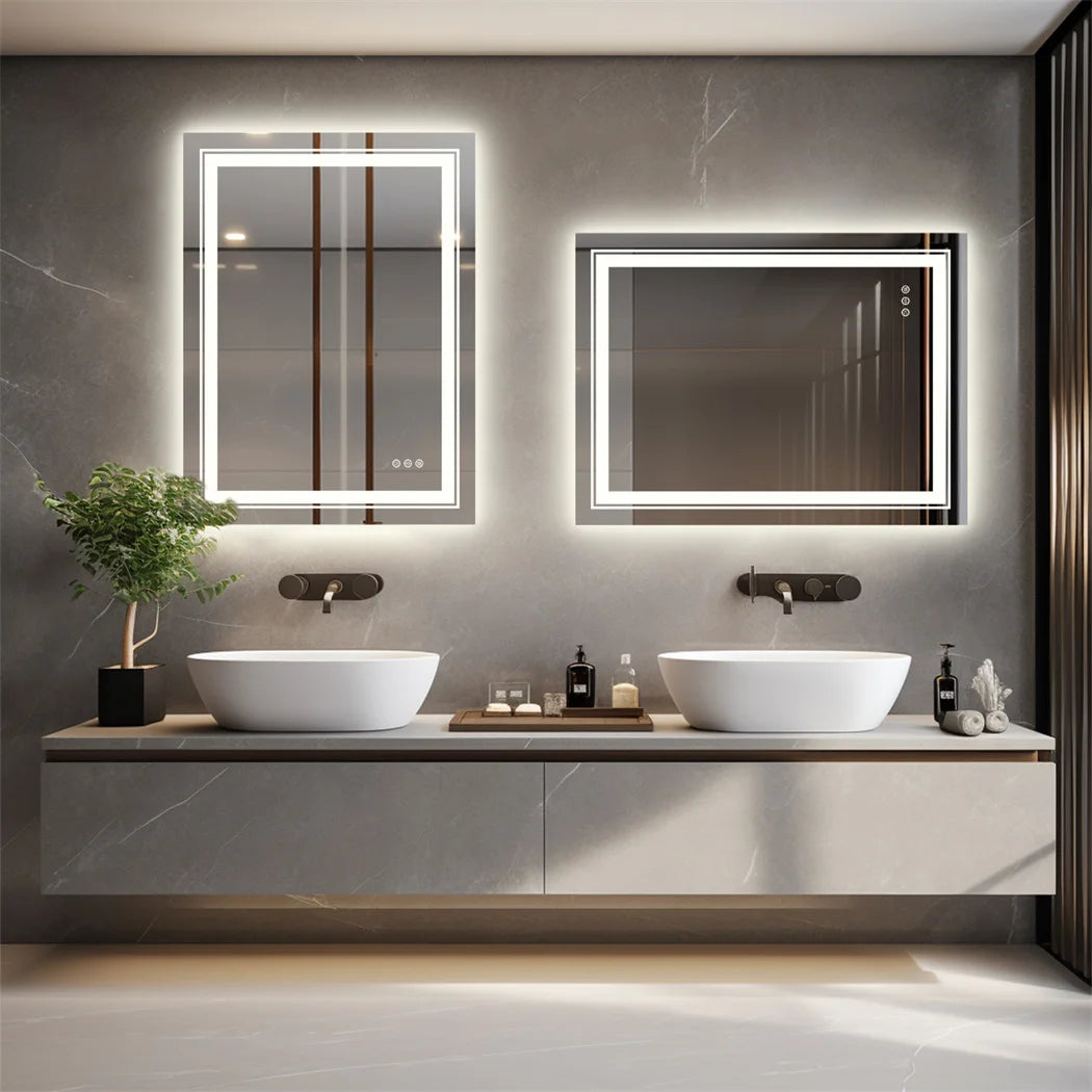 LUVODI Luxury LED Bathroom Mirror IP65 Dimmable Lights