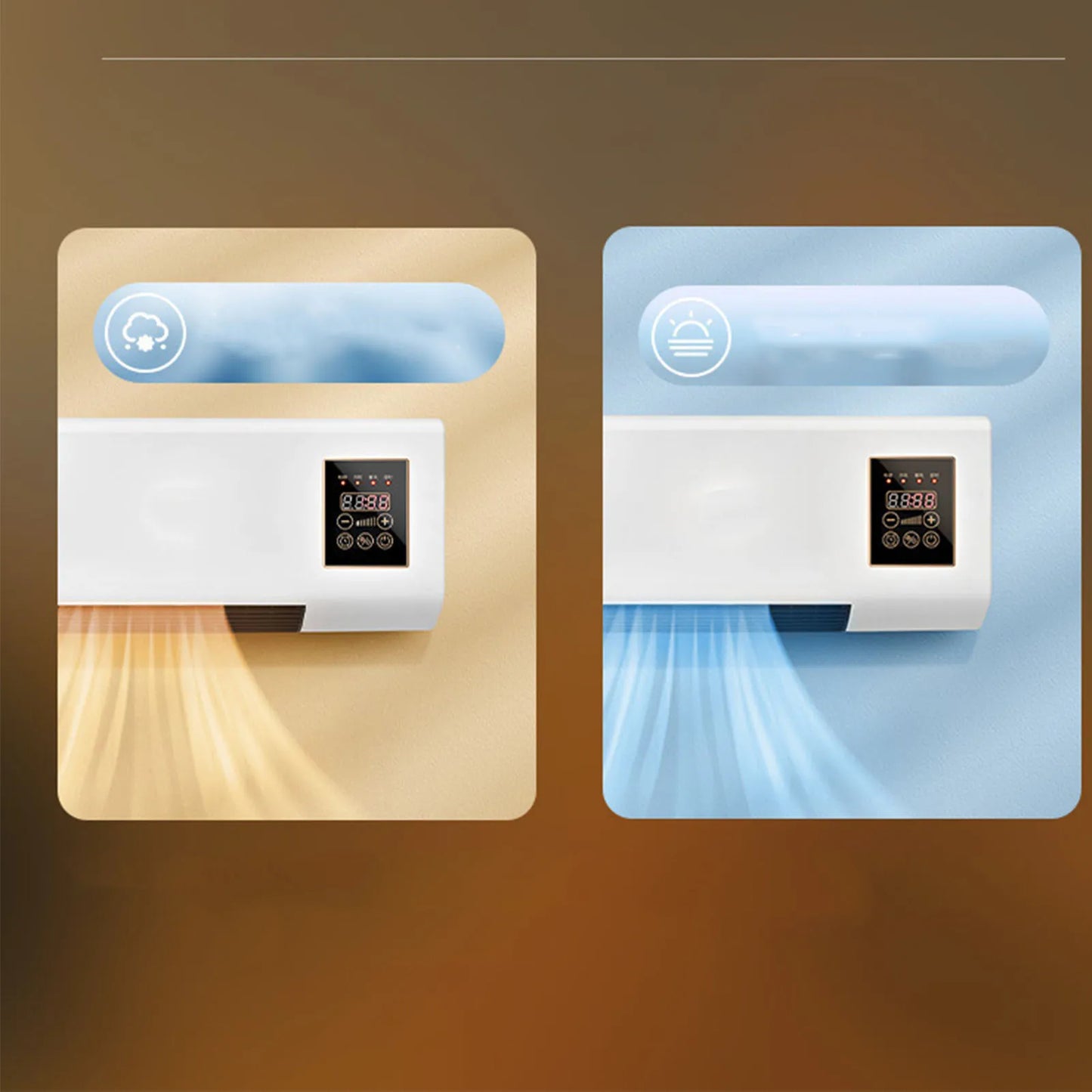 Romellar 2 In 1 Wall Mounted Heater And Air Conditioner