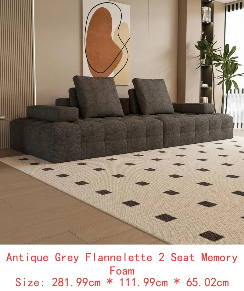 L Shaped Cloud Sectional Sofa Modern Modular Couch Deep Seat