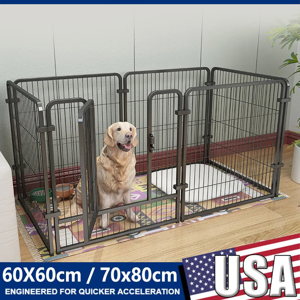 Foldable Four To Six Panels Dog Fence Playpen Heavy Duty