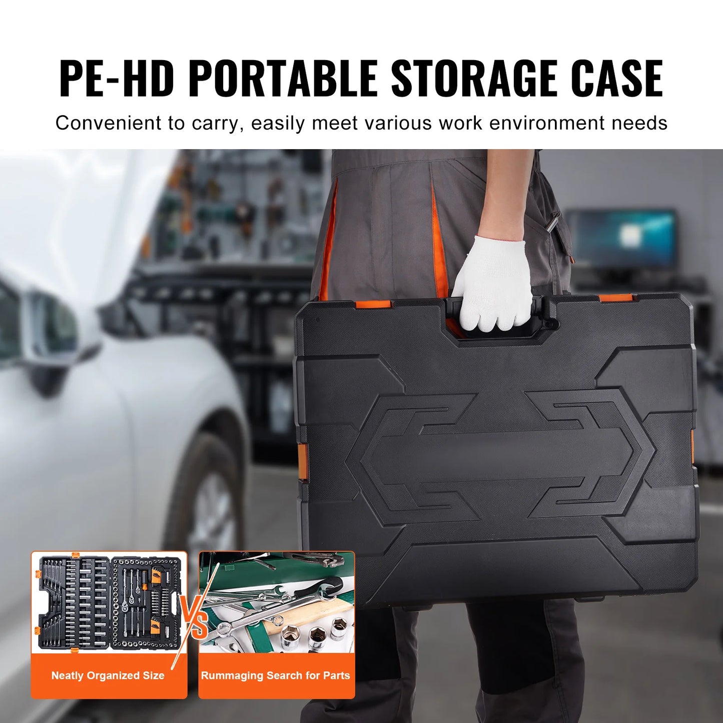 SucceBuy Mechanics Tool Set With Deep And Standard Sockets 145/205