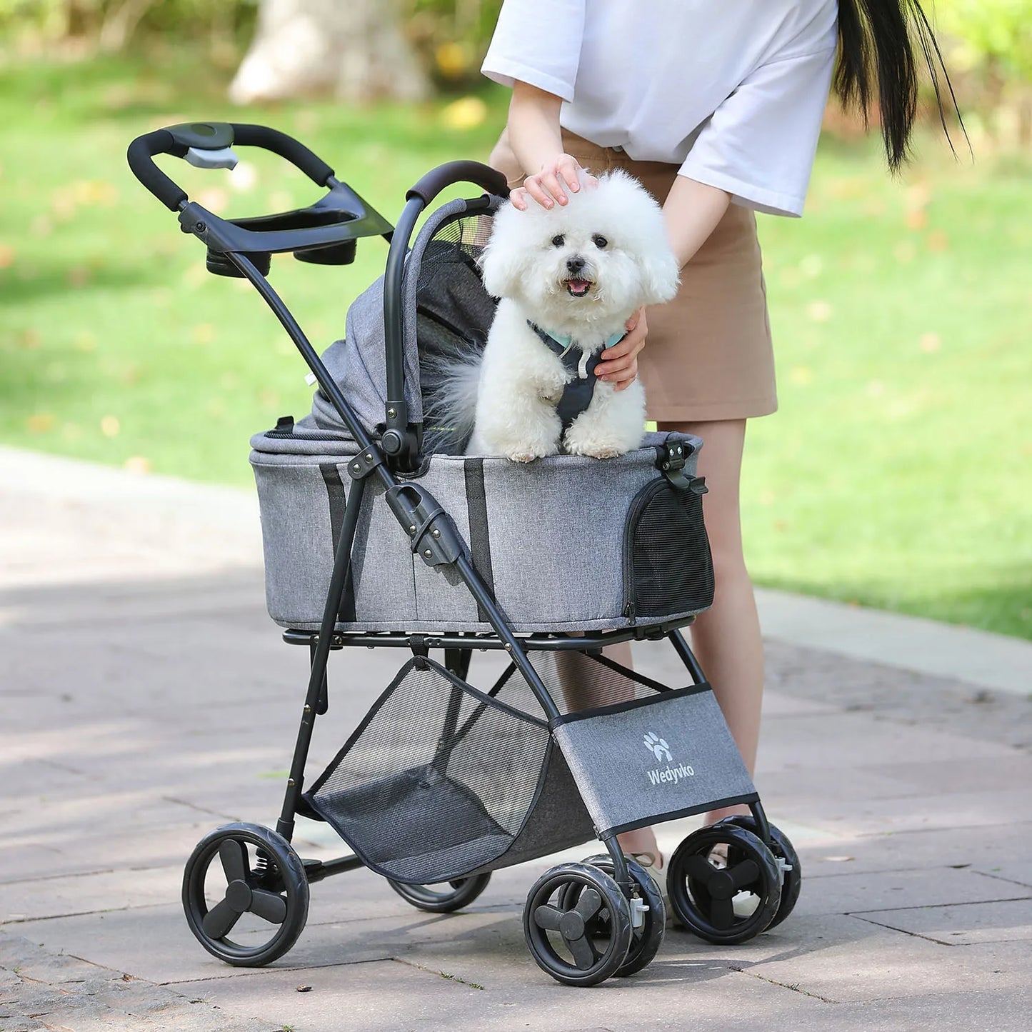 Three In One Pet Stroller With Removable Carrier All Terrain