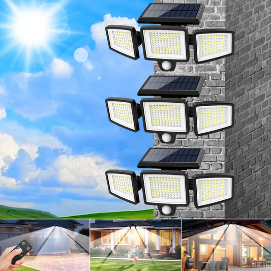 SZRSTH 3 Pack Outdoor Solar Motion Sensor Lights for Porch