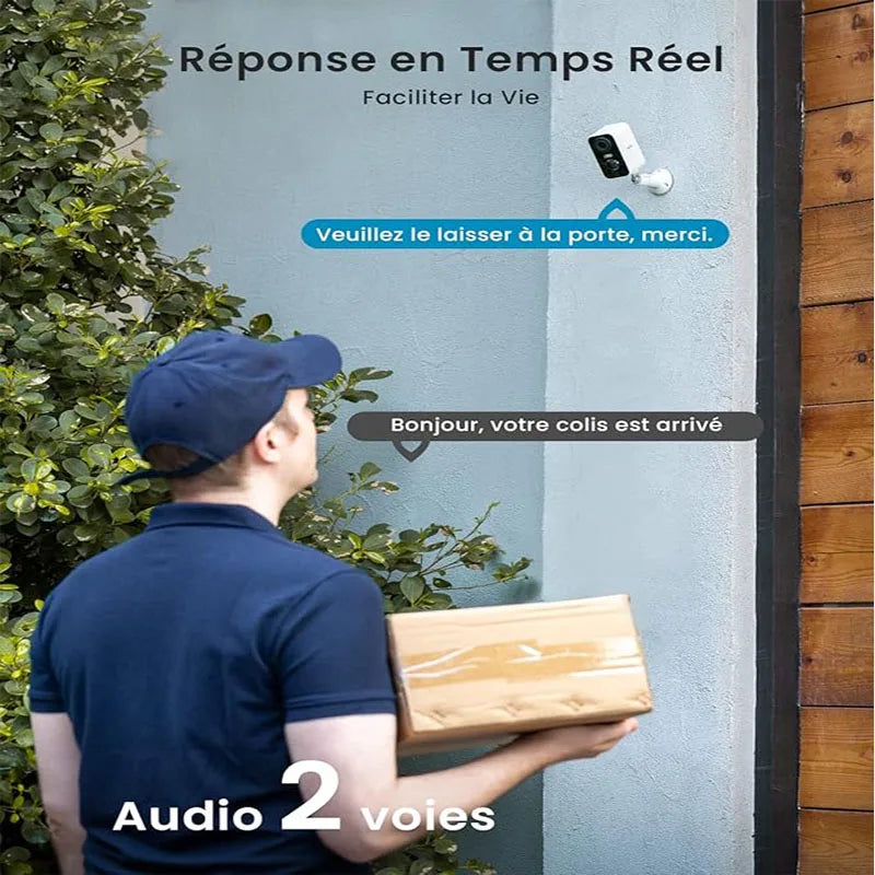 IEGEEK 2K Wireless Battery Cam With Night Vision AI Motion