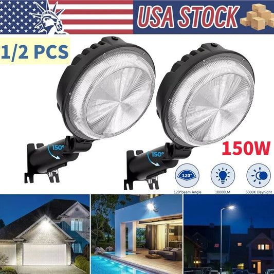 LED Outdoor Security Light With Sensor Waterproof Flood Lighting Photocell