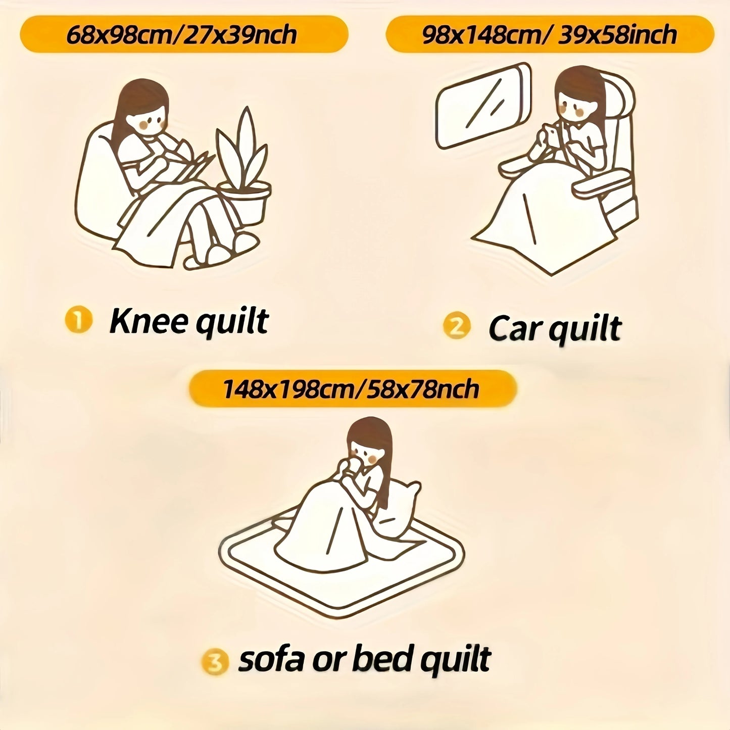 AEHOMECN Lamb Fleece Blanket Soft Plush Warm Throw