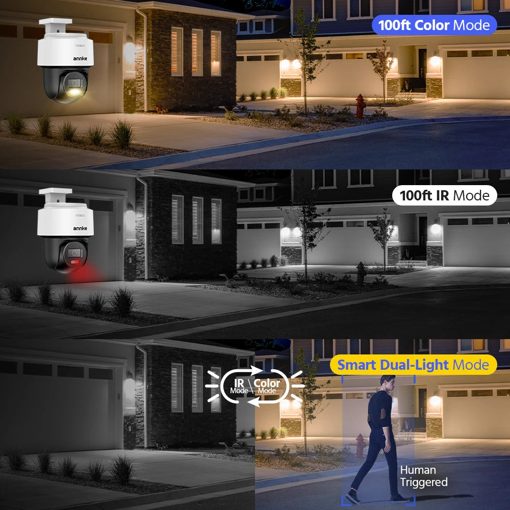 ANNKE 3K Surveillance System Smart Dual Light Dome Camera