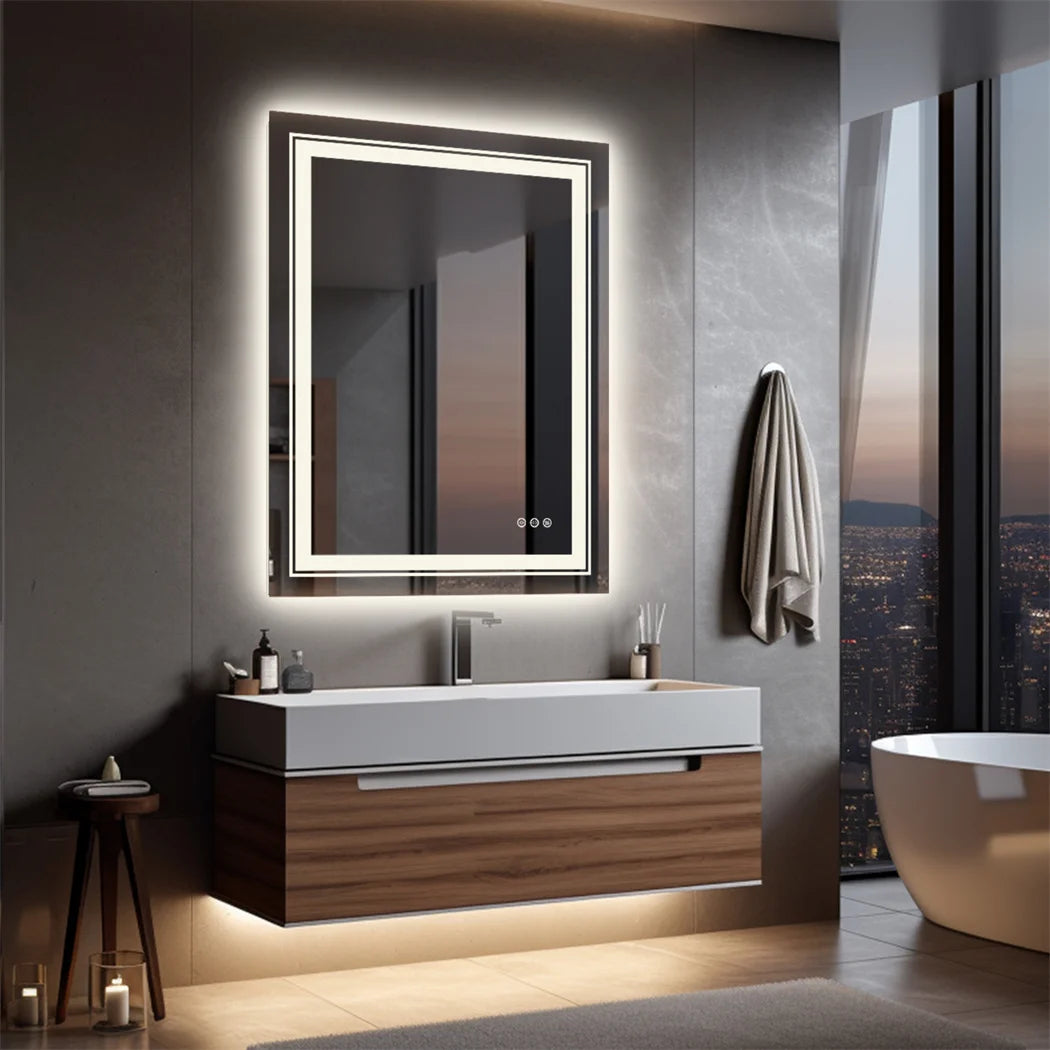 LUVODI Luxury LED Bathroom Mirror IP65 Dimmable Lights