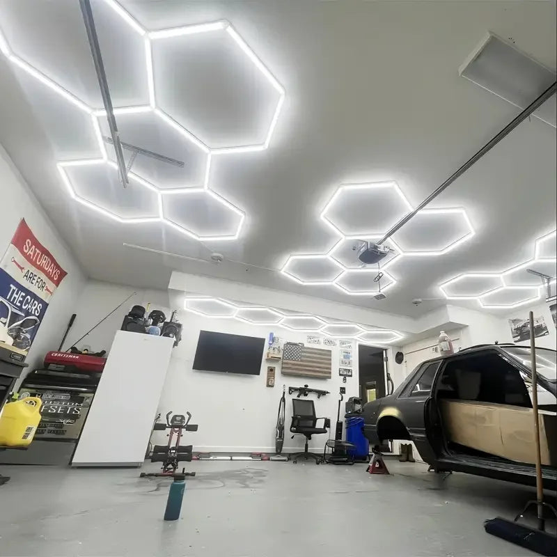 BSK.BESTKA Hexagon LED Garage Light 26400LM 25 Pack