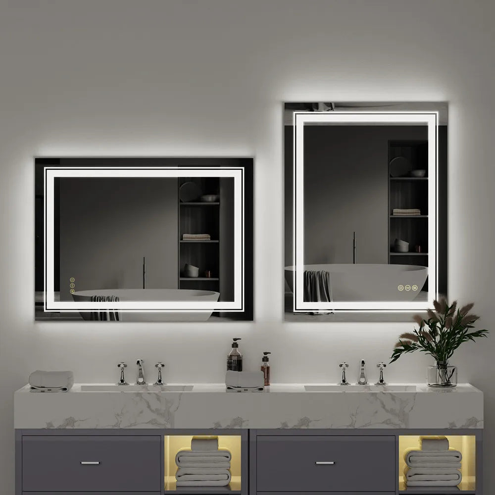 LUVODI Luxury LED Bathroom Mirror IP65 Dimmable Lights