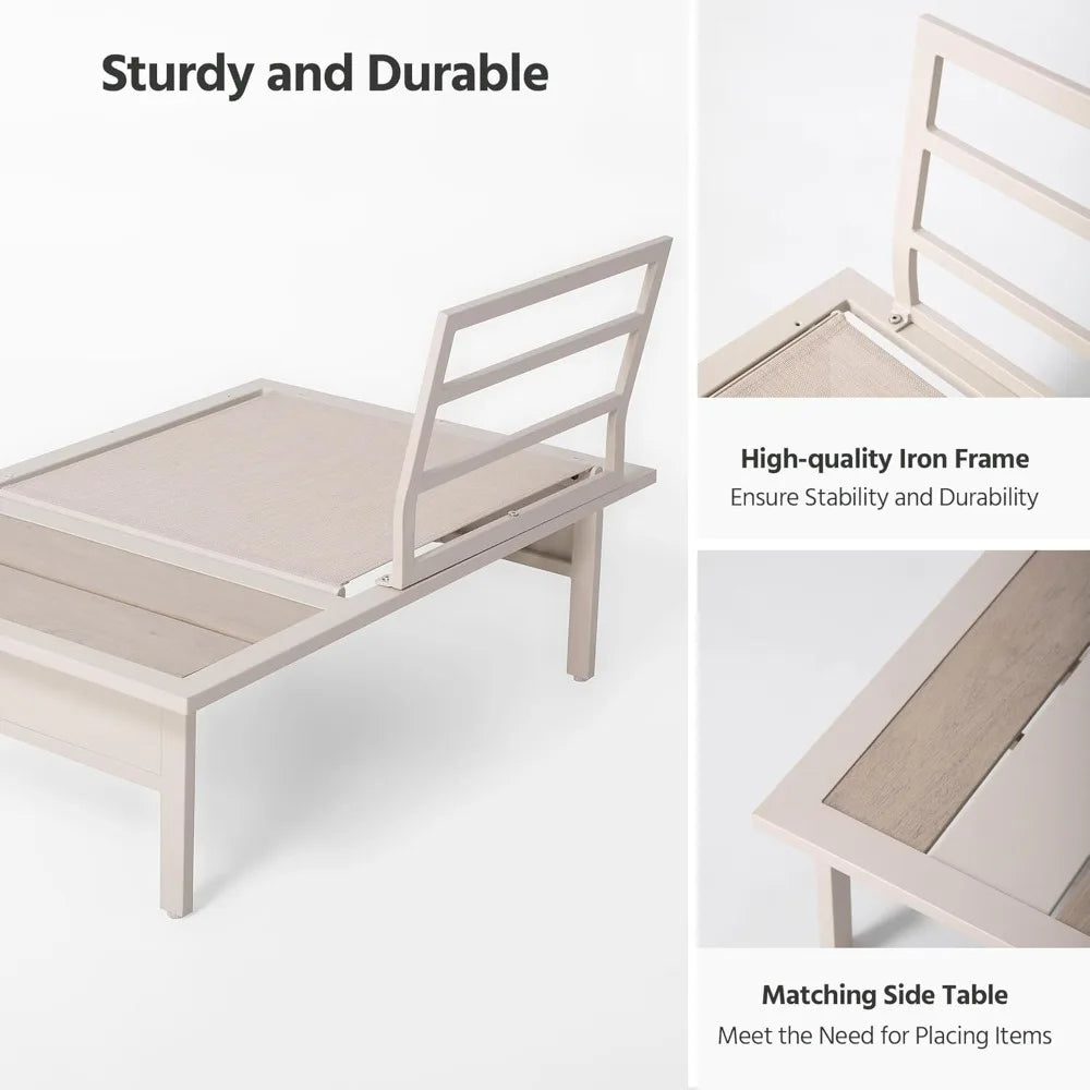 Lausaint Home Outdoor Patio Furniture Set With Cushioned Seating