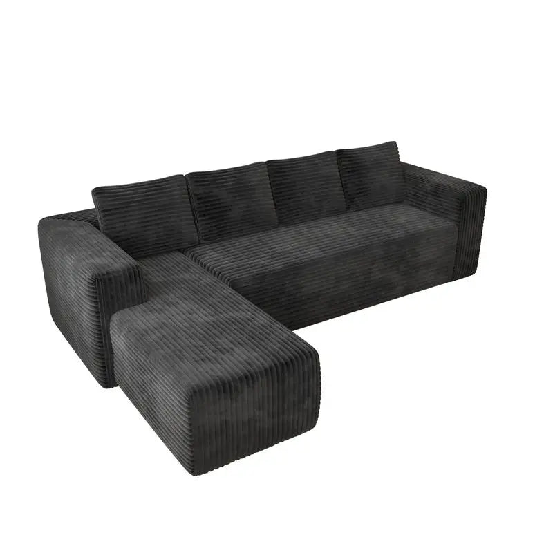 L Shaped Cloud Sectional Sofa Modern Modular Couch Deep Seat