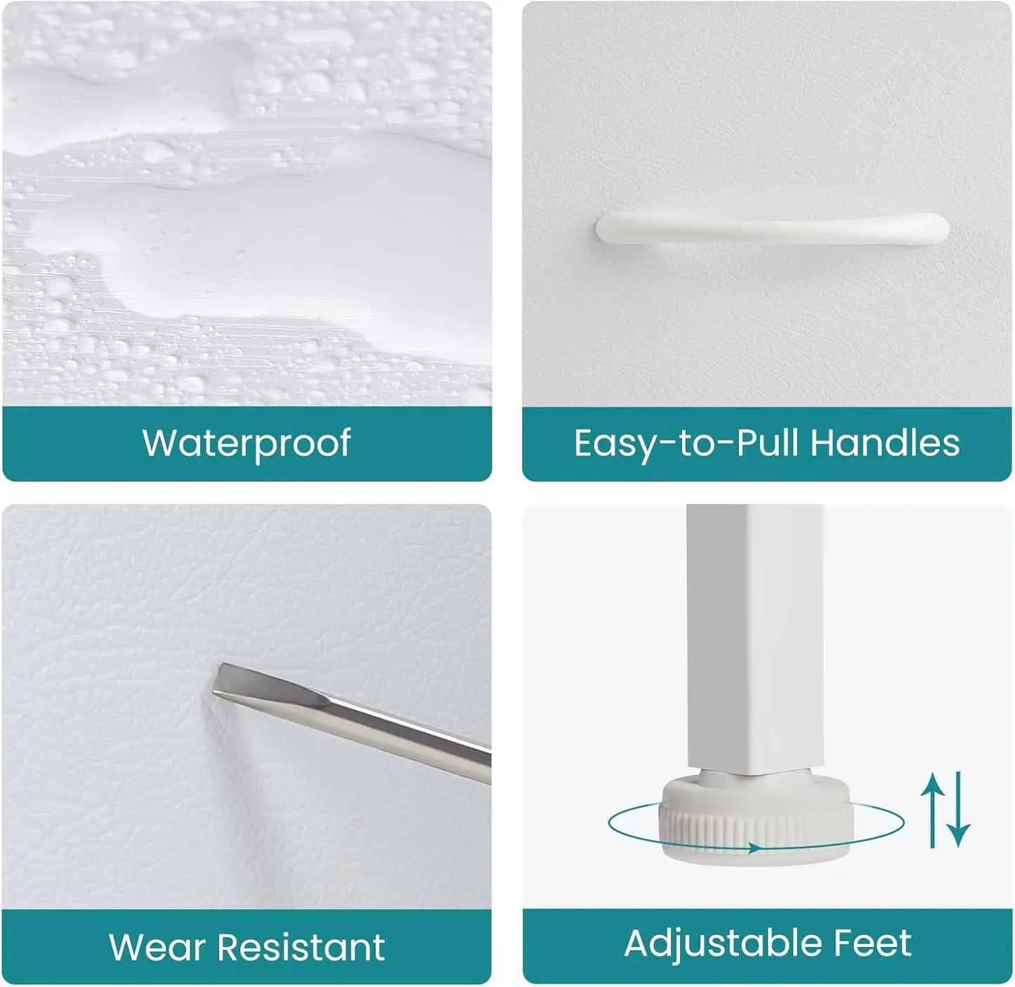 XMSJ Dresser With 7 Storage Drawers Closet Organizer TV Stand