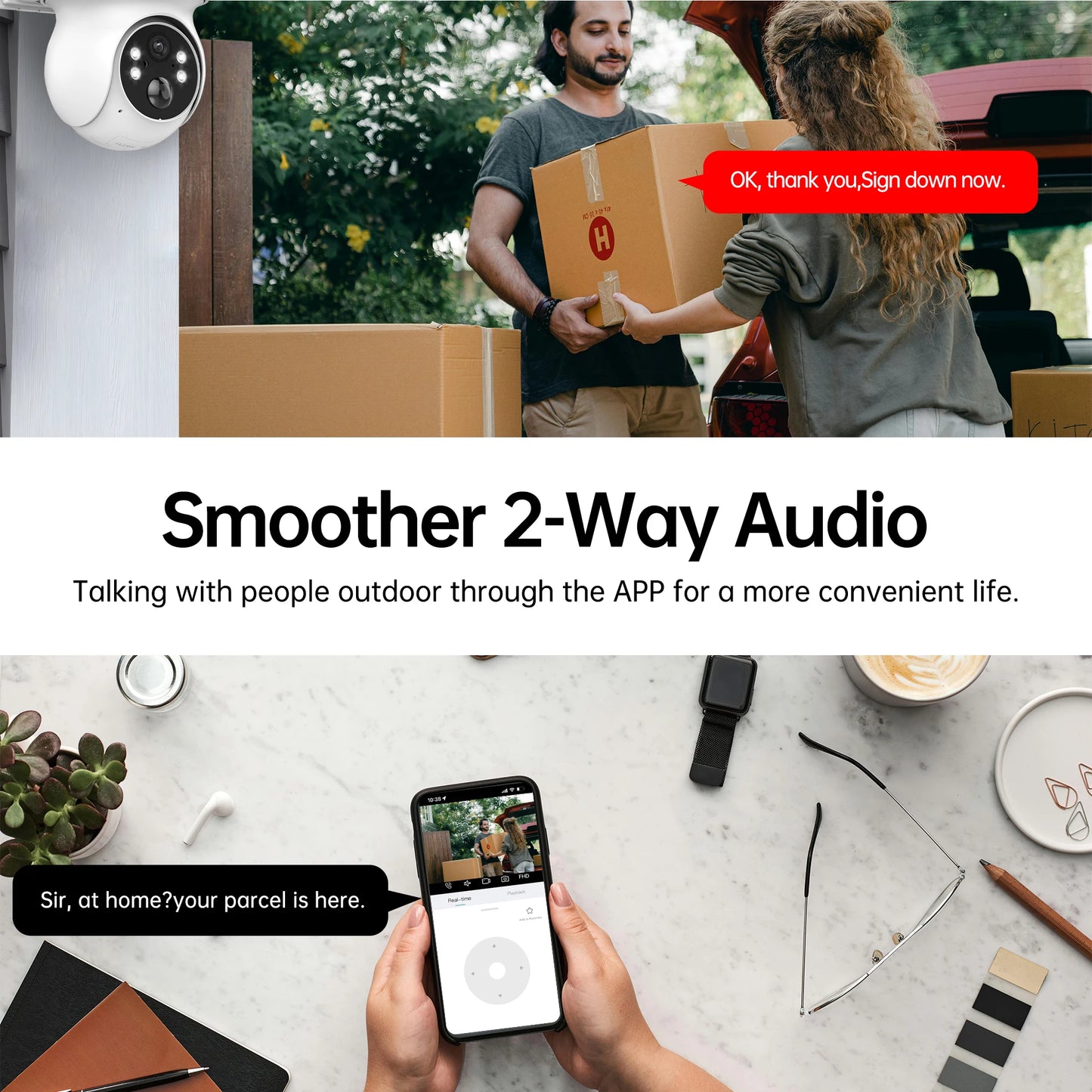 GEYUNE 4MP Wireless Solar Camera WiFi Outdoor PIR Motion Detection