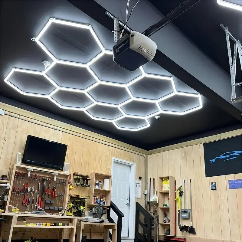 BSK.BESTKA Hexagon LED Garage Light 26400LM 25 Pack