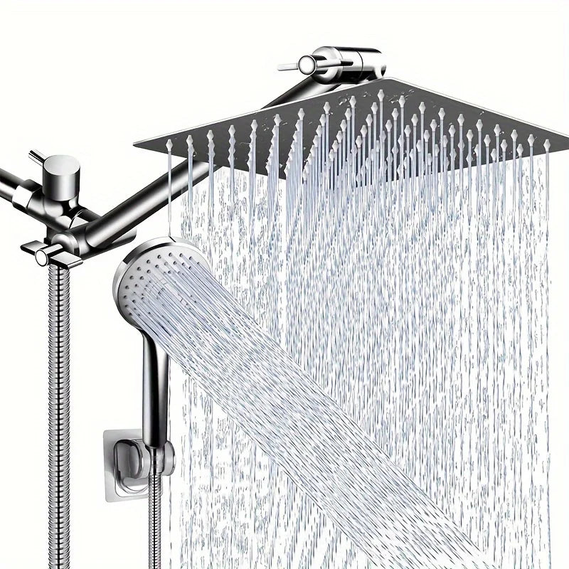 Rain Shower Head and Handheld Shower Combo With Three Modes