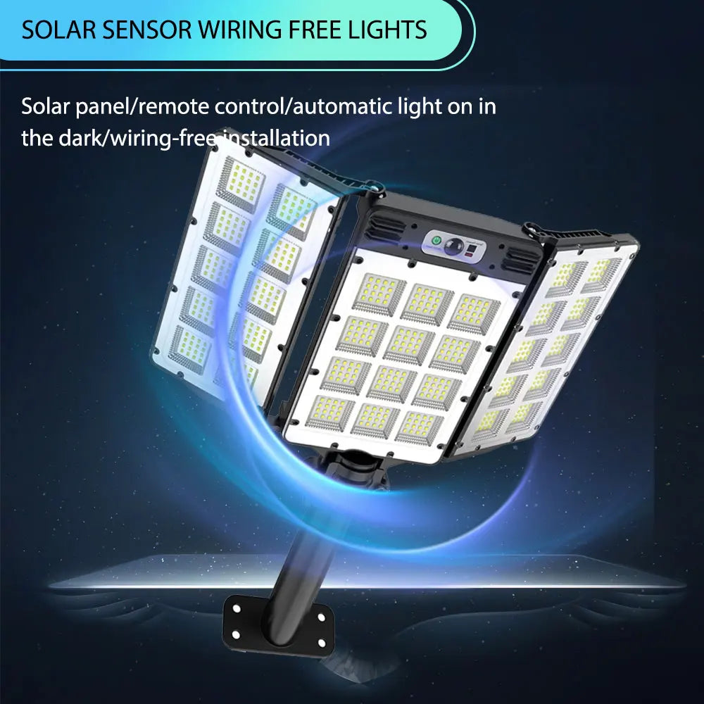 Solar Motion Sensor Wall Light IP66 Waterproof Garden Security Lamp