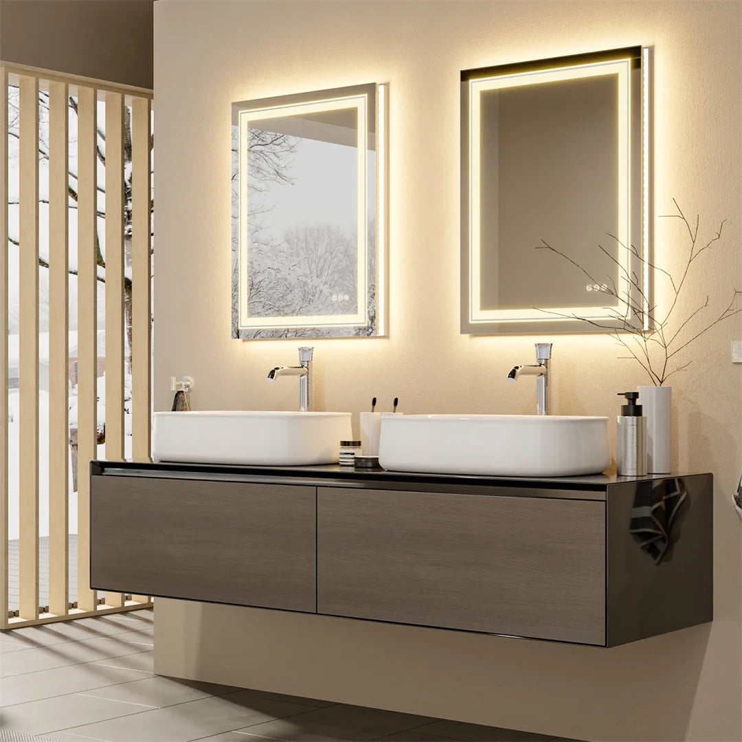 LUVODI Luxury LED Bathroom Mirror IP65 Dimmable Lights