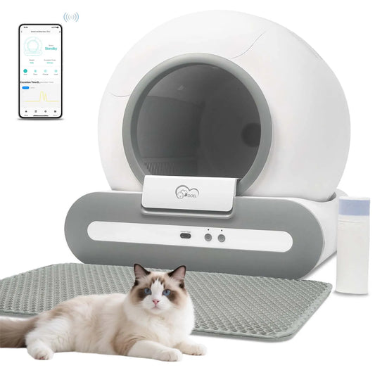 DOEL Self Cleaning Cat Litter Box App Control 2.4G WiFi