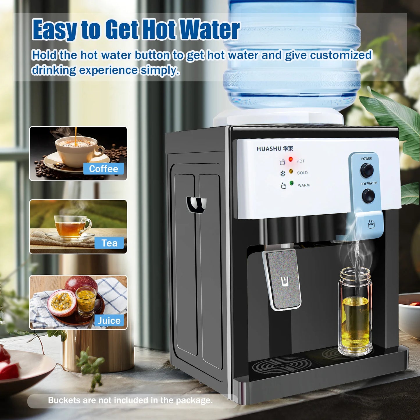 Top Loading Water Cooler Dispenser Freestanding Hot Cold