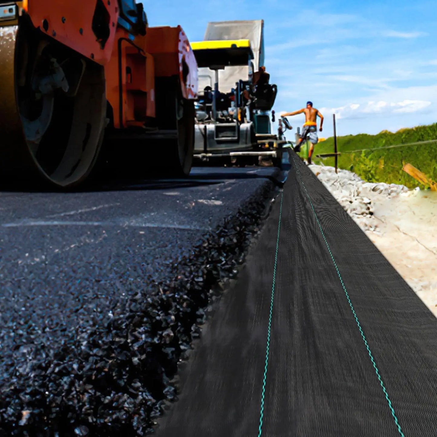 HiMISS Weed Barrier Landscape Fabric Heavy Duty Weed Block Garden